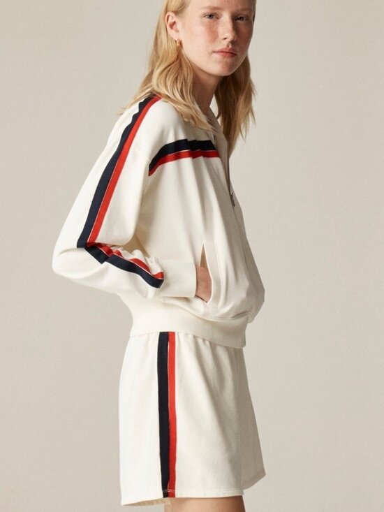 J. Crew Pants - 2/$30 J. Crew Terry Boxer Short With Stripes White Medium #A3659